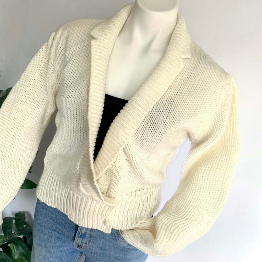 Vintage Shawl Collar Granny Knit Cardigan